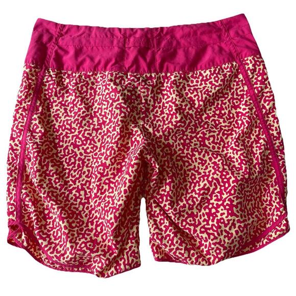 Vintage Nike ACG Swim Shorts Size 12 Pink All Over Print Beach Outdoor - Picture 2 of 6